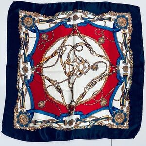 SCARF | Satin Fabric | Nautical